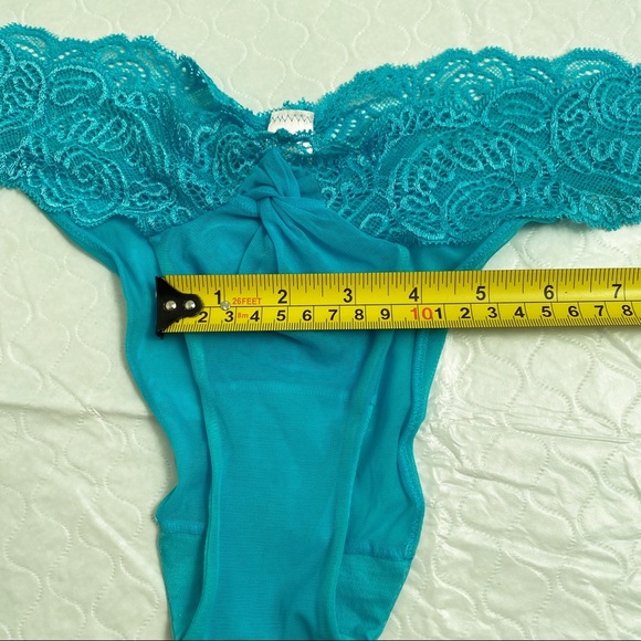 Victoria’s Secret turquoise nylon mesh lace panty - Picture 11 of 14
